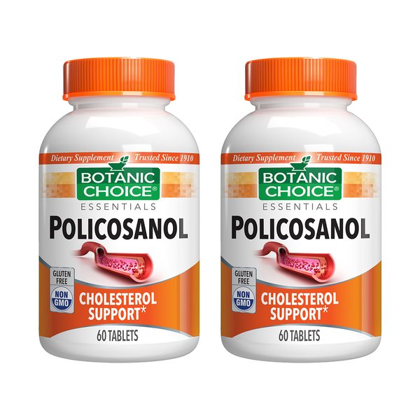 보타닉초이스 폴리코사놀 20mg 60정 2개 HDL콜레스테롤 사탕수수