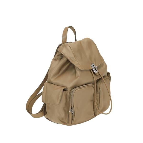 Hey Double Pocket Backpack M (헤이 더블 포켓 백팩 미듐) Beige VQB3-1BP882-1BEXX