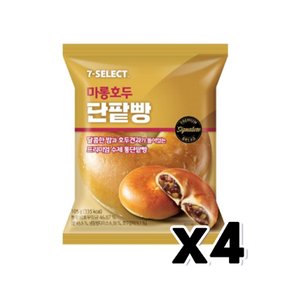 세븐셀렉트 마롱호두 단팥빵 베이커리빵 105g x 4개