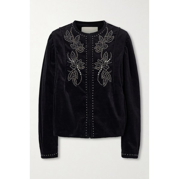 피에트라 스터드 코튼 벨벳 재킷 46376663162989619