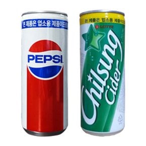 칠성사이다 업소용 245ml 24입 슬릭 +펩시콜라 업소용 245ml 24입 슬릭 (P5)