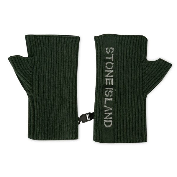 스톤아일랜드 남성 레터링 로고 카키 장갑 7715N05A7 V0058