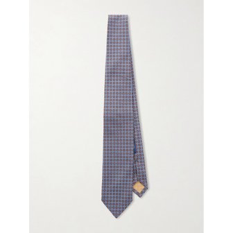 THOM SWEENEY 톰 스위니 9cm 프린트 실크 타이 46376663163014137