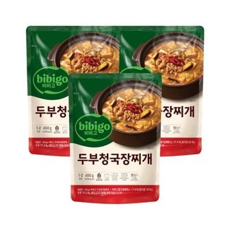 CJ제일제당 비비고 두부청국장찌개 460g x3개