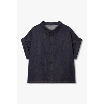 요지야마모토 [Y`s]드롭 숄더 데님 셔츠 6616140104000