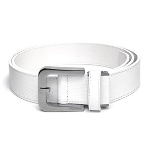[골프데이] 숨쉬기 편한 소가죽 자동 남성 벨트_35mm 화이트