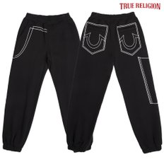 [TRUE RELIGION] 저지 조거 팬츠 블랙