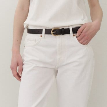 로서울 Around belt Black with Gold buckle