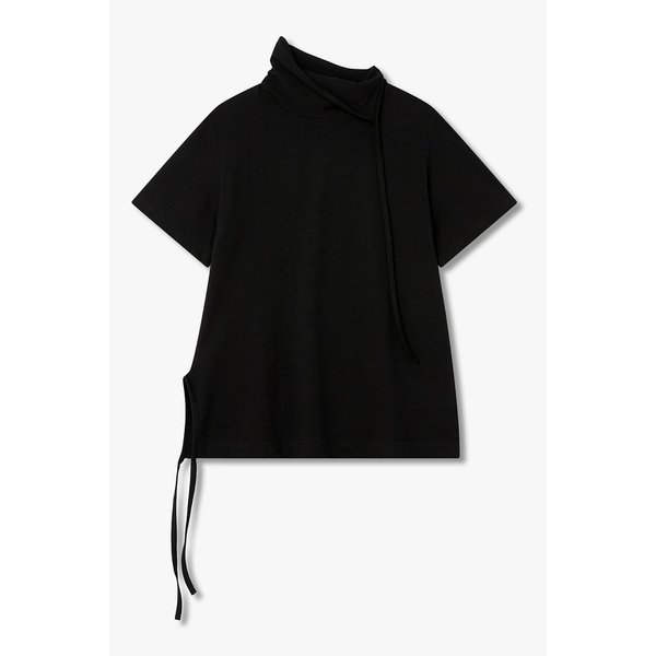 [REGULATION]스트랩 디테일 숏 슬리브 티셔츠 6616120002000