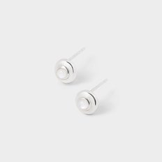 white mother of pearl stud earrings