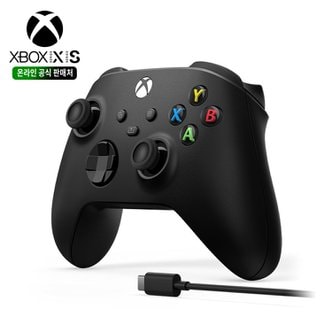 마이크로소프트 Xbox 블루투스 컨트롤러 신형 4세대 카본블랙+케이블