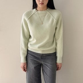 퓨어 파스텔 골지 니트