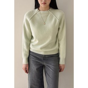 퓨어 파스텔 골지 니트