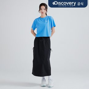 여성 경량 파라슈트 카고스커트 (BLACK)