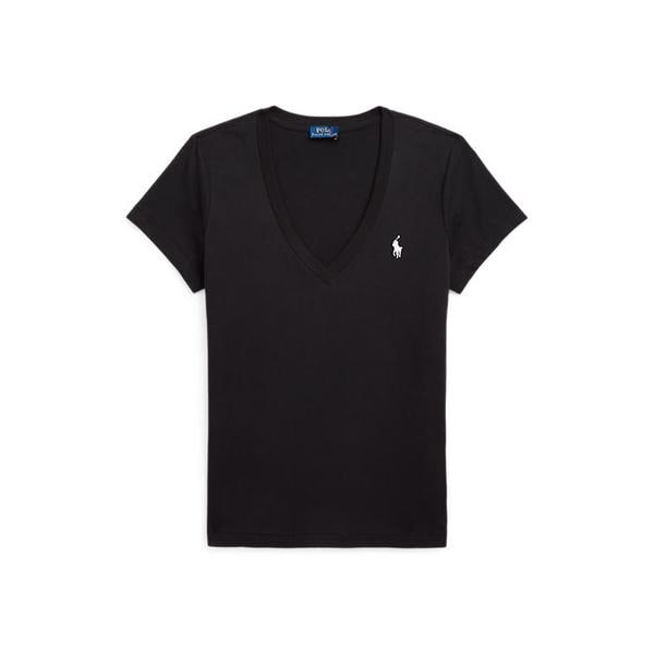 여성 코튼 저지 브이넥 티(WMPOKNINCU21270001)