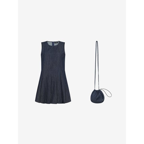 데님 민소매 원피스 & 크로스백 SET (TMOKB1501)