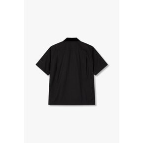 남성 자수 로고 코튼 포플린 셔츠 (블랙) 6425141119000