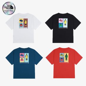 [노스페이스 키즈 공식] 키즈 엠블럼 아카이브 반팔 티 NT7US08 4종 택1