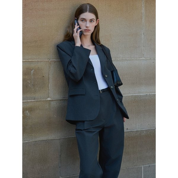 [세트] 클래식 코튼 자켓 + 클래식 코튼 팬츠 워시드 네이비 amr2252