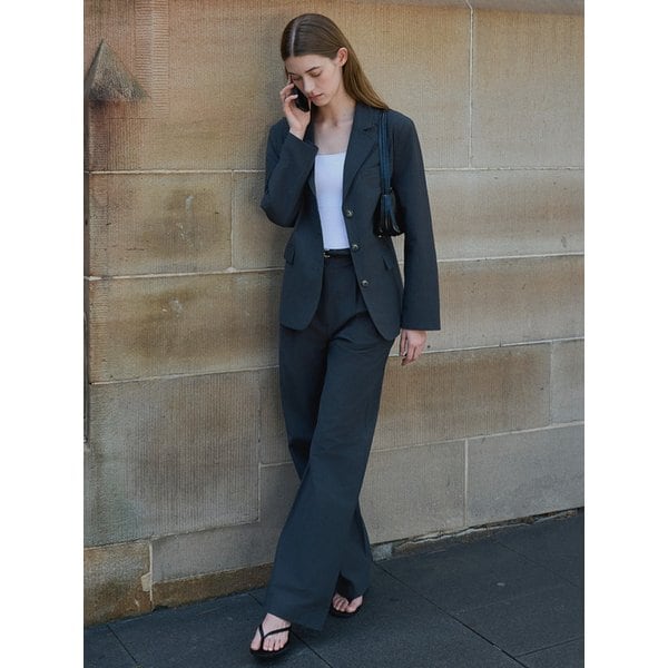 [세트] 클래식 코튼 자켓 + 클래식 코튼 팬츠 워시드 네이비 amr2252