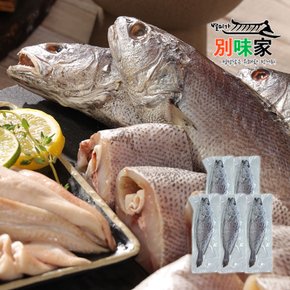 남해별미 담백한 임금님 건강식 국내산 반건조 통민어 300g x 5미