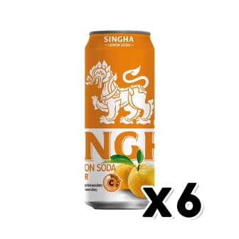  싱하 유자레몬소다 제로칼로리 탄산캔음료 330ml X 6개