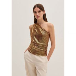 4639699 Stefanel SINGLE-SHOULDER - Top golden yellow