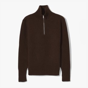 [샌프란시스코 마켓] NAVY HALF-ZIP BROWN