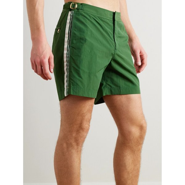 불독 스트레이트 미드 렝스 스트라이프  스윔 쇼츠 46376663162938638