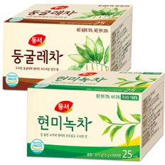 동서 현미녹차 25T + 둥굴레차 25T