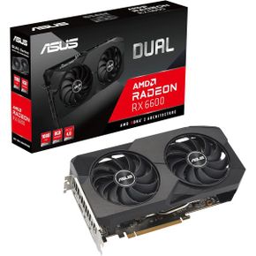 일본 아수스 그래픽카드 ASUS 듀얼 AMD Radeon RX 6600 8GB GDDR6 게이밍 그래픽 카드 AMDRDNA 2