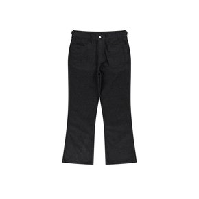 flare washed denim pants (black)