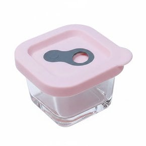 실리콘 오븐글라스 전자레인지용 내열유리 밀폐용기-정사각/170ml/1개 찬통