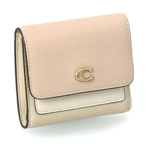 [부산점] 시그니처 로고 CAO14 B4U3 코치 밀라 스몰 플랩 여성 반지갑
