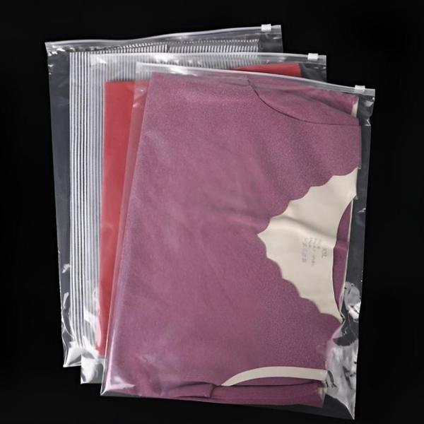 확대된 대표 투명 슬라이드 pvc 지퍼백 의류 소품 포장 보관 커버 30x40(1)
