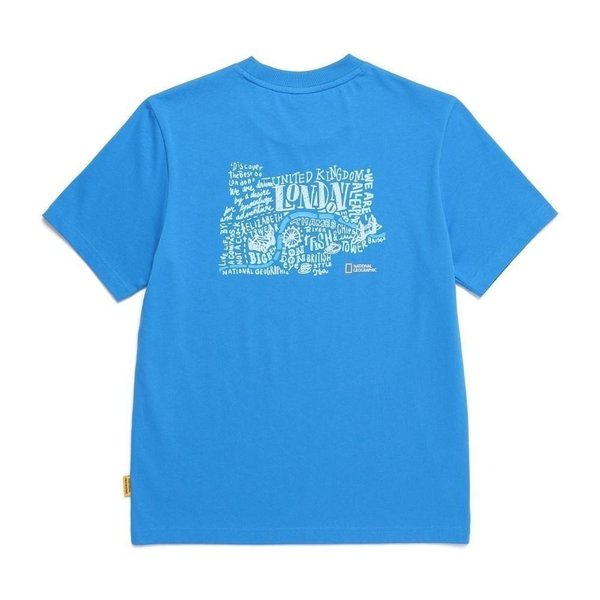 [부산점] N252UTS083 060 내셔널지오그래픽 리젠아스킨 유니 LONDON 그래픽 베이직핏 반팔 티셔츠