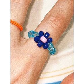 Blue Lake Bold Beads Ring 비즈반지