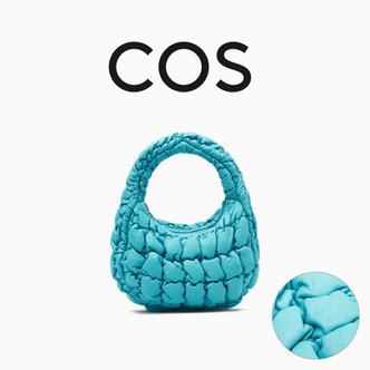 COS 코스 구름레더백 [관부가세 배송비포함] 퀼티드 초미니백 라이트블루 COS QUILTED LEATHER BAG