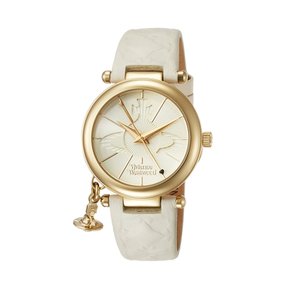 VV006WHWH 여성 가죽 쿼츠 32mm