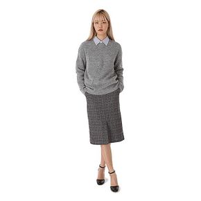 여성 체크물 스커트 O184SK500P _P310843095