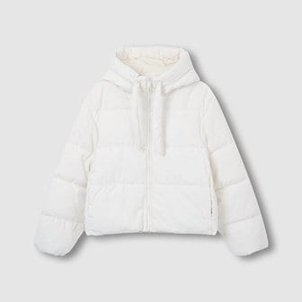 JAJU 여 루즈핏 미디엄 다운필 후드 자켓 J106101009006