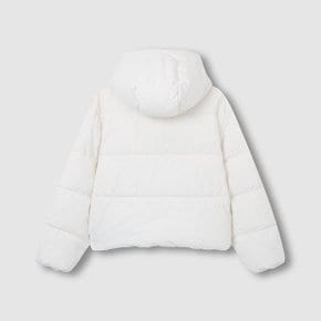 여 루즈핏 미디엄 다운필 후드 자켓 J106101009006