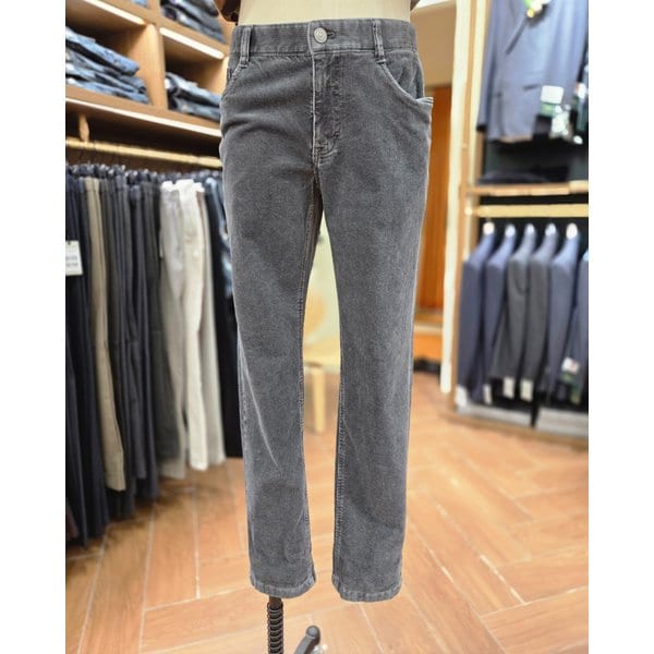 [여주점] 코오롱 브렌우드 남성 셀렉션 솔리드 코듀로이 피그먼트 워싱 팬츠 BRPAW25821GYX