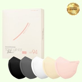 톤업핏 블랙라벨 라이트 KF94 마스크 중형 피치 코랄(핑크) 10매