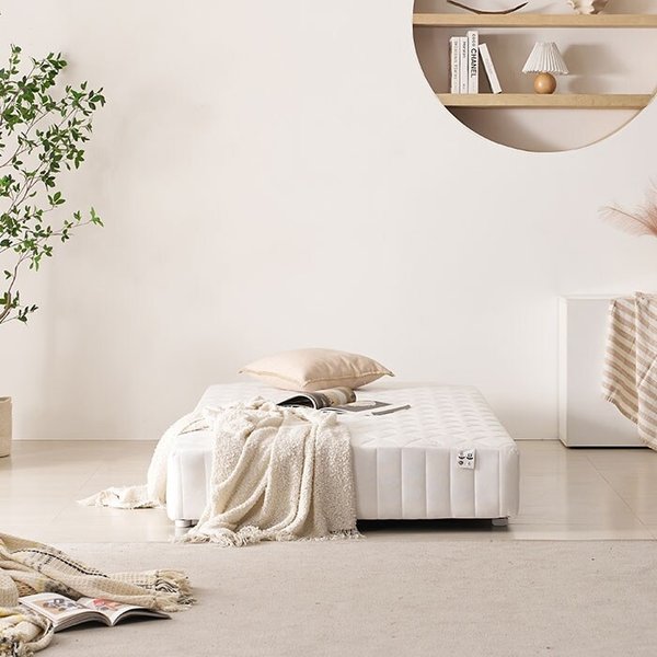 1인용 원룸 작은방 자취방 라텍스 일체형침대 (저상형) S DB5005R (착불)