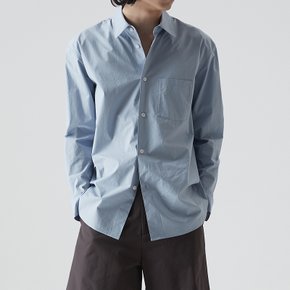 남성 베이직 롱슬리브 셔츠 L BLUE