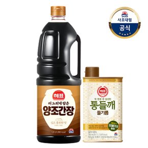 [사조대림] 더느리게담은 양조간장 1.8L x1개 +통들깨들기름 350ml x1개