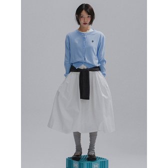 앤하츠 Crispy Balloon Long Skirt_WHITE