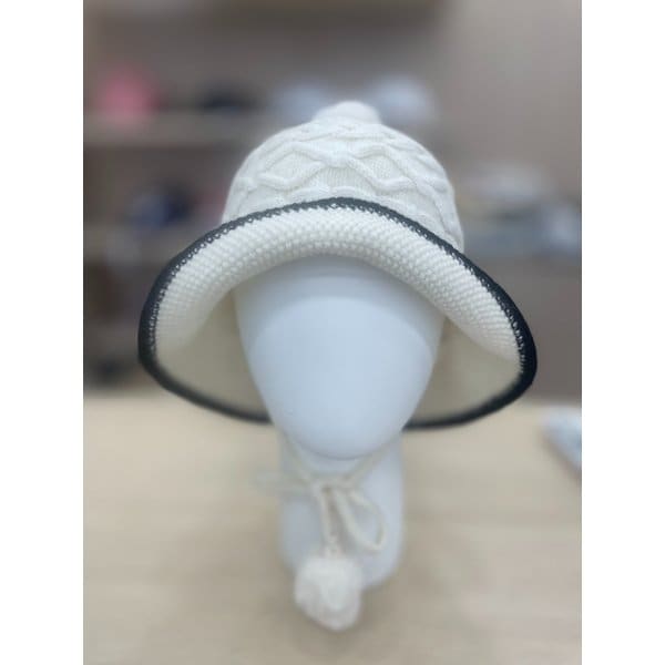 [여주점] 여성 방울 니트 버킷햇 GP322LCP91 WHTE