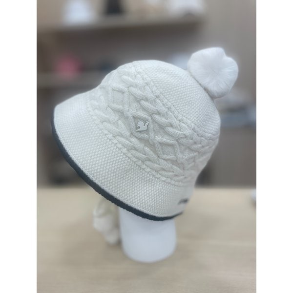 [여주점] 여성 방울 니트 버킷햇 GP322LCP91 WHTE